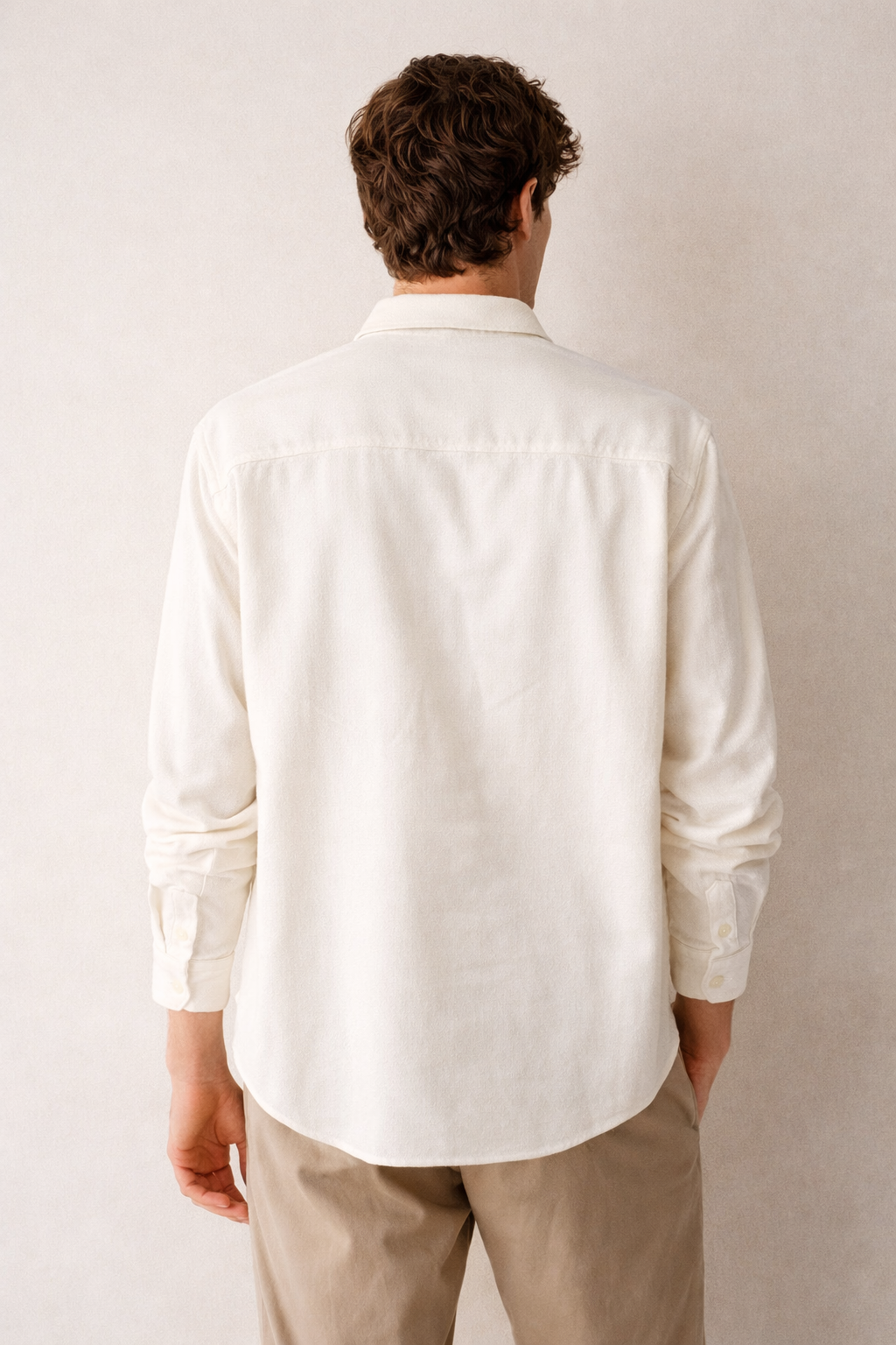 ZARA Textured Essential Shirt – Off White