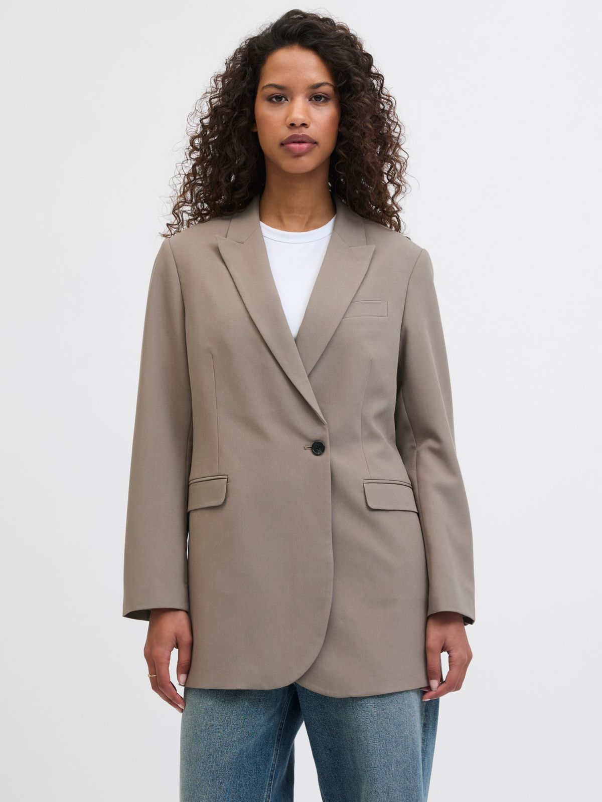 JACK & JONES STYLE  Women’s Oversized Tailored Blazer – Pink