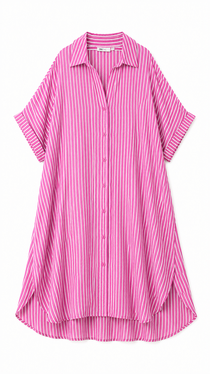 Carmakoma Striped Oversized Shirt Dress