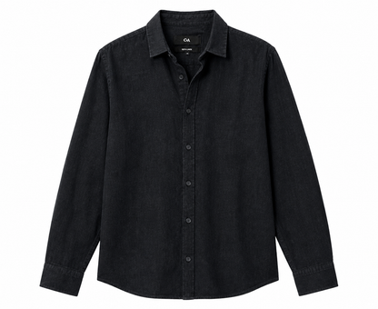 C&A Linen Shirt – Washed Black / Charcoal