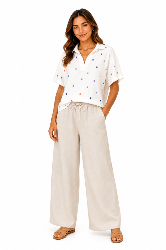 Studio West Embroidered Blouse – Product Description