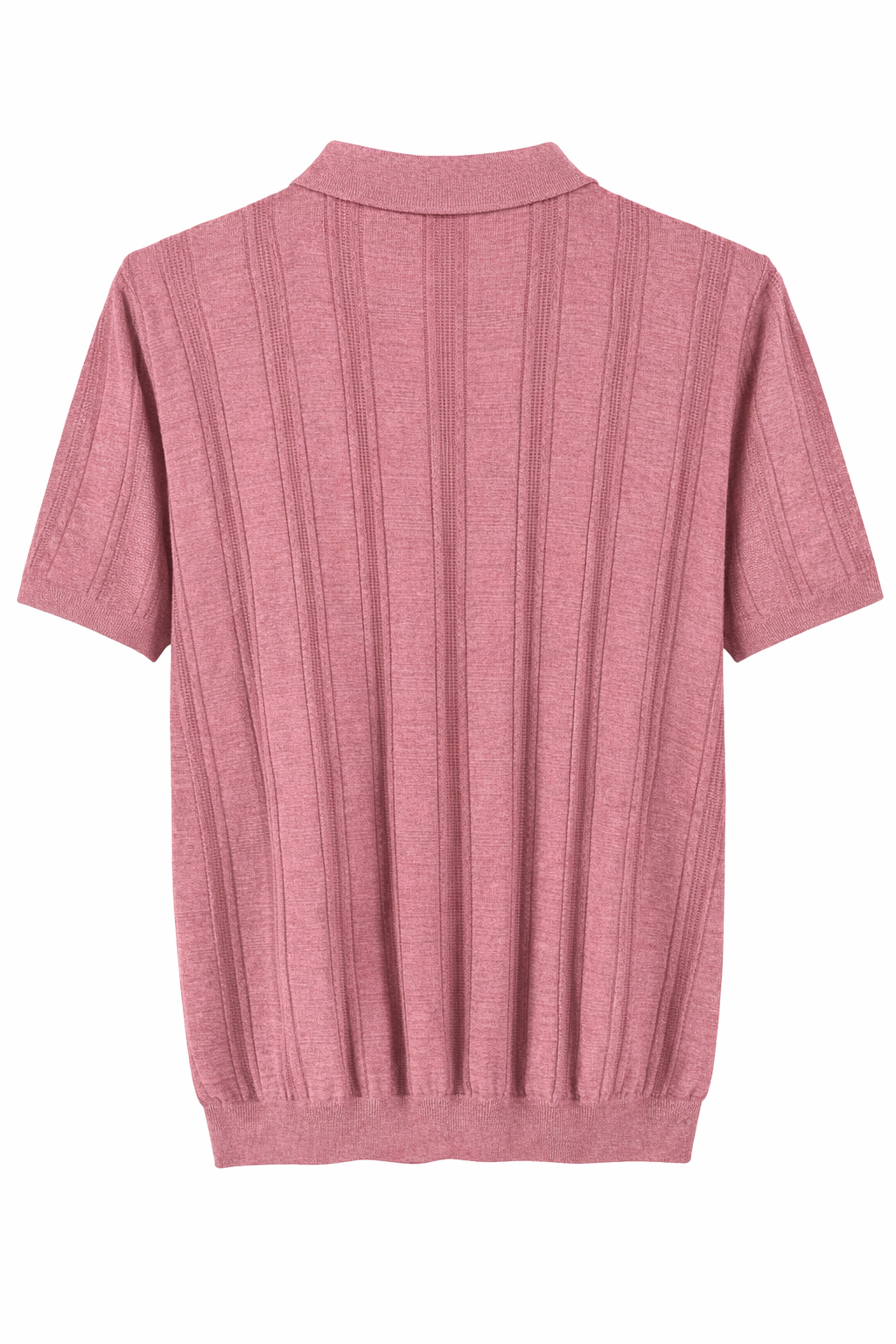 Ted Baker London Textured Knit Polo – Dusty Rose