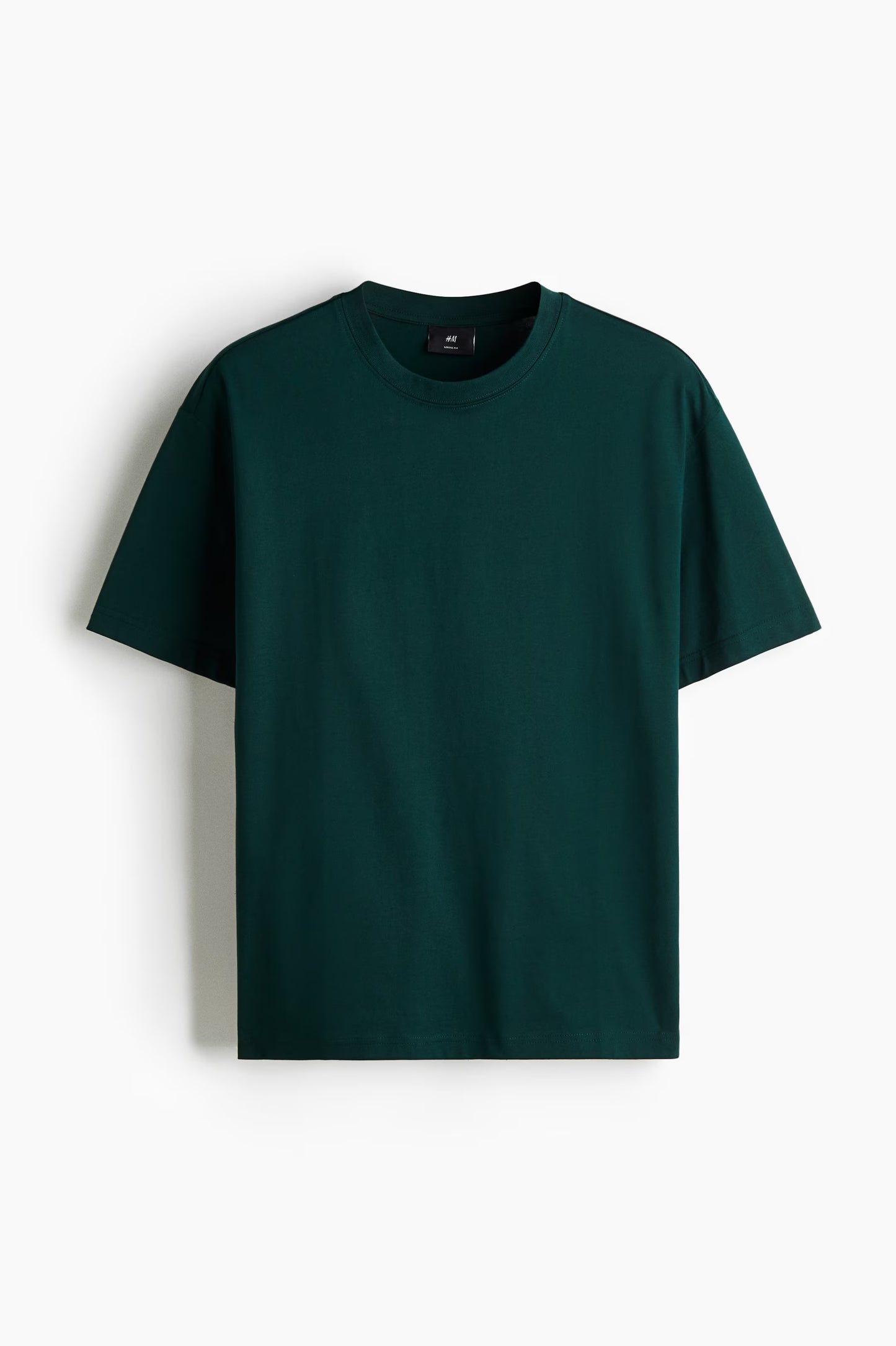 H&M Dark Green Oversized T-Shirt