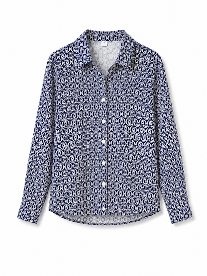 W Printed Long Sleeve Shirt – Product Description