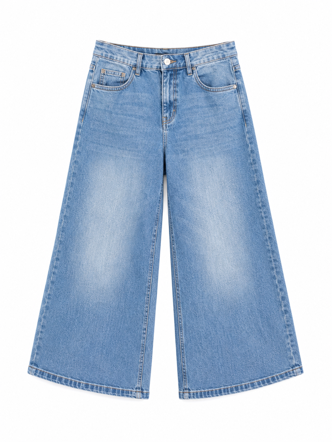 Bonprix Light Wash Wide Leg Jeans