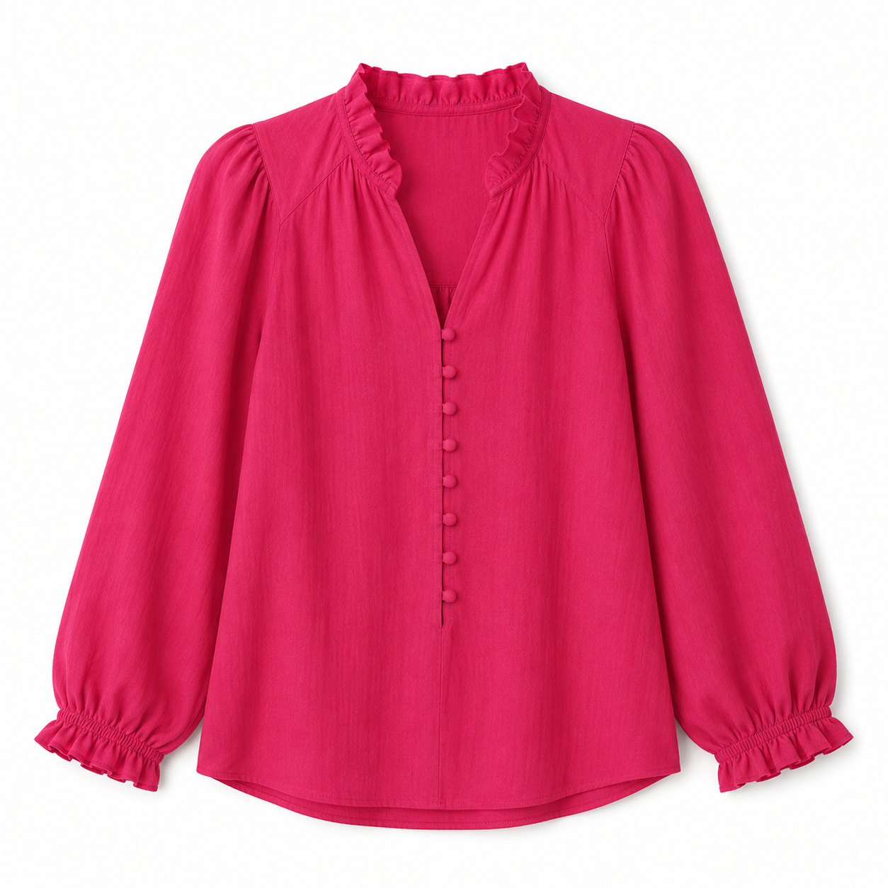 AE (American Eagle) Button-Front Blouse – Product Description