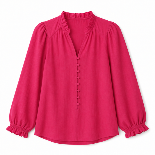 AE (American Eagle) Button-Front Blouse – Product Description