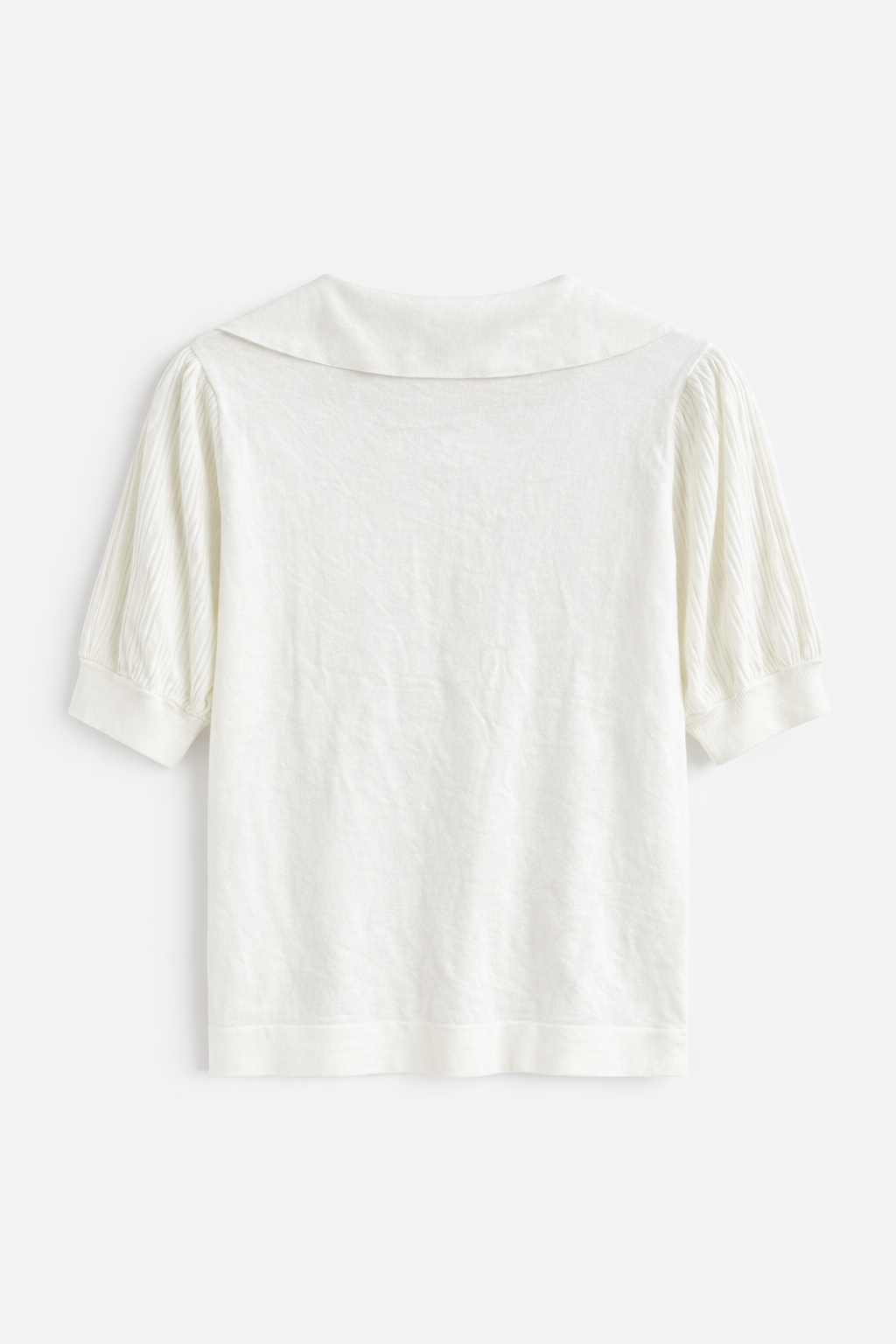 Karl Lagerfeld Paris Elegant Knit Blouse – Off White