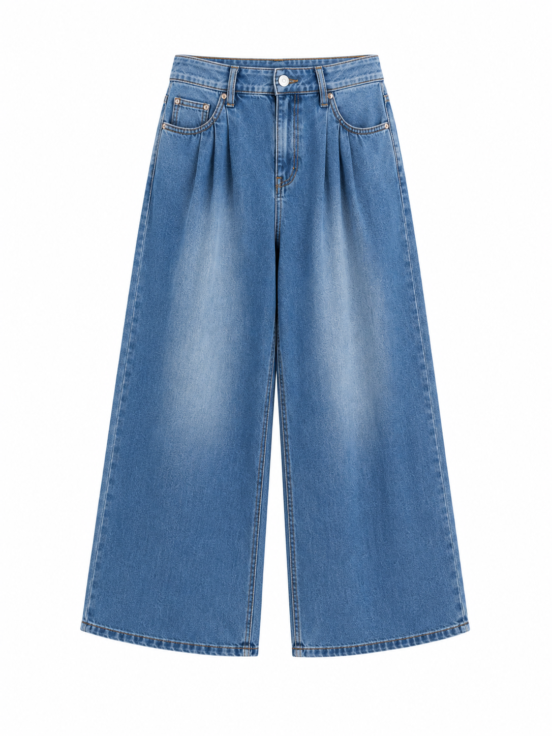 Bonprix Pleated Wide Leg Jeans