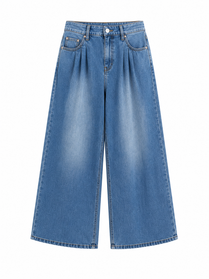 Bonprix Pleated Wide Leg Jeans