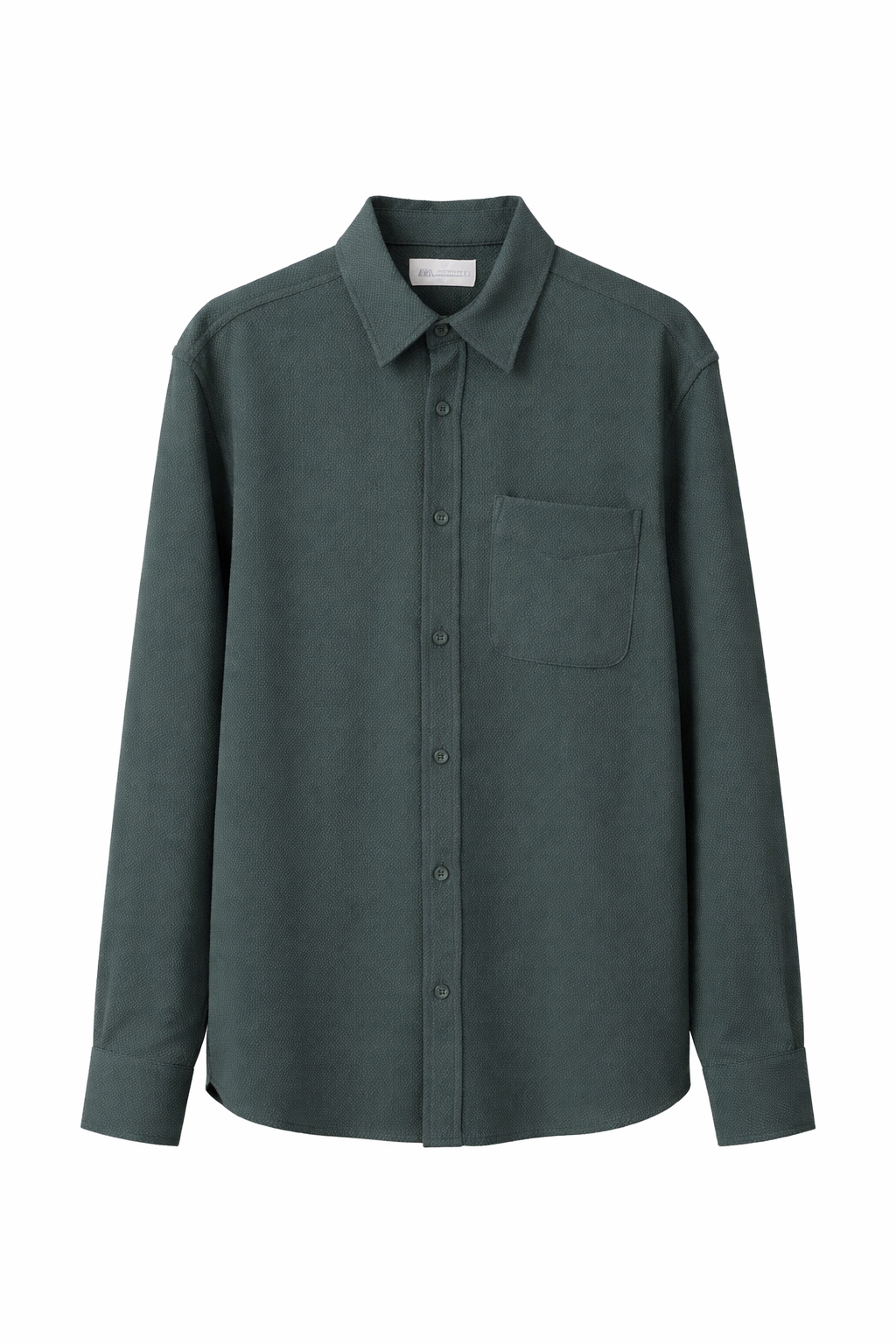 ZARA Textured Shirt – Deep Green