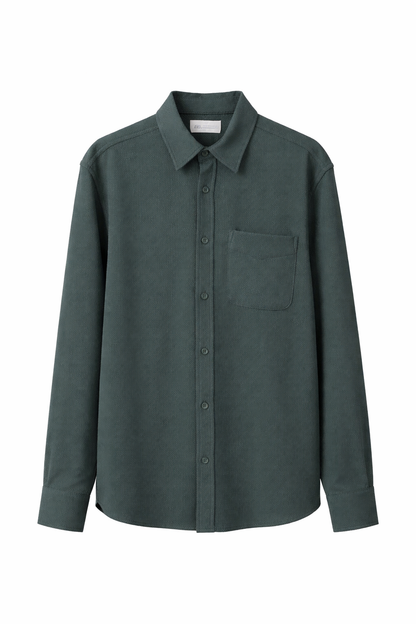 ZARA Textured Shirt – Deep Green