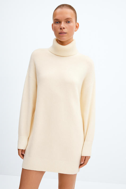 Mango brand turtleneck knit dress