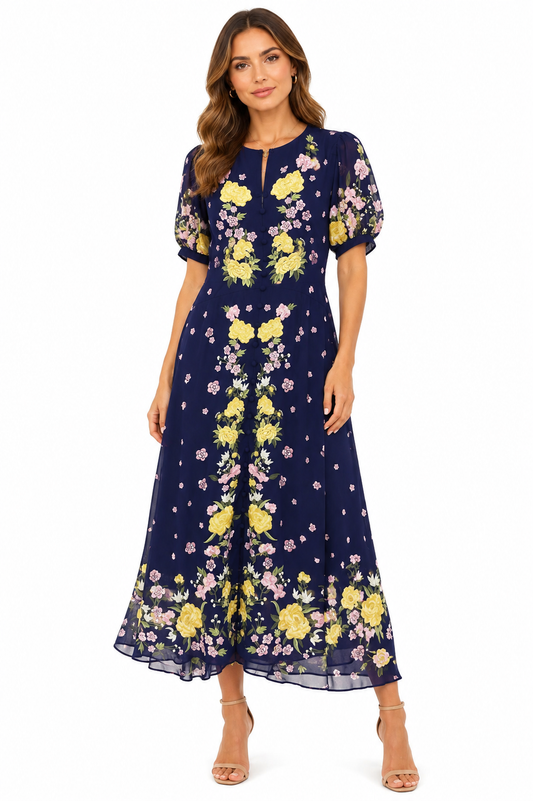 Hobbs Floral Midi Dress – Product Description