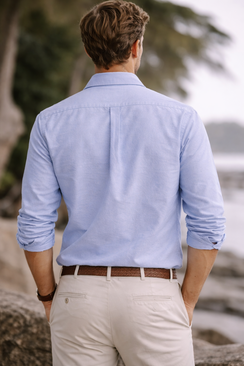 Polo Ralph Lauren Classic Shirt – Light Blue (Slim Fit)