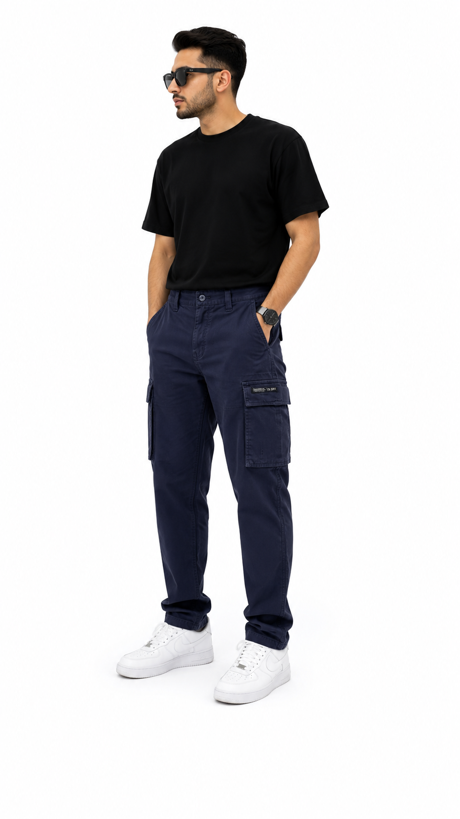 Superdry Navy Utility Cargo Pants