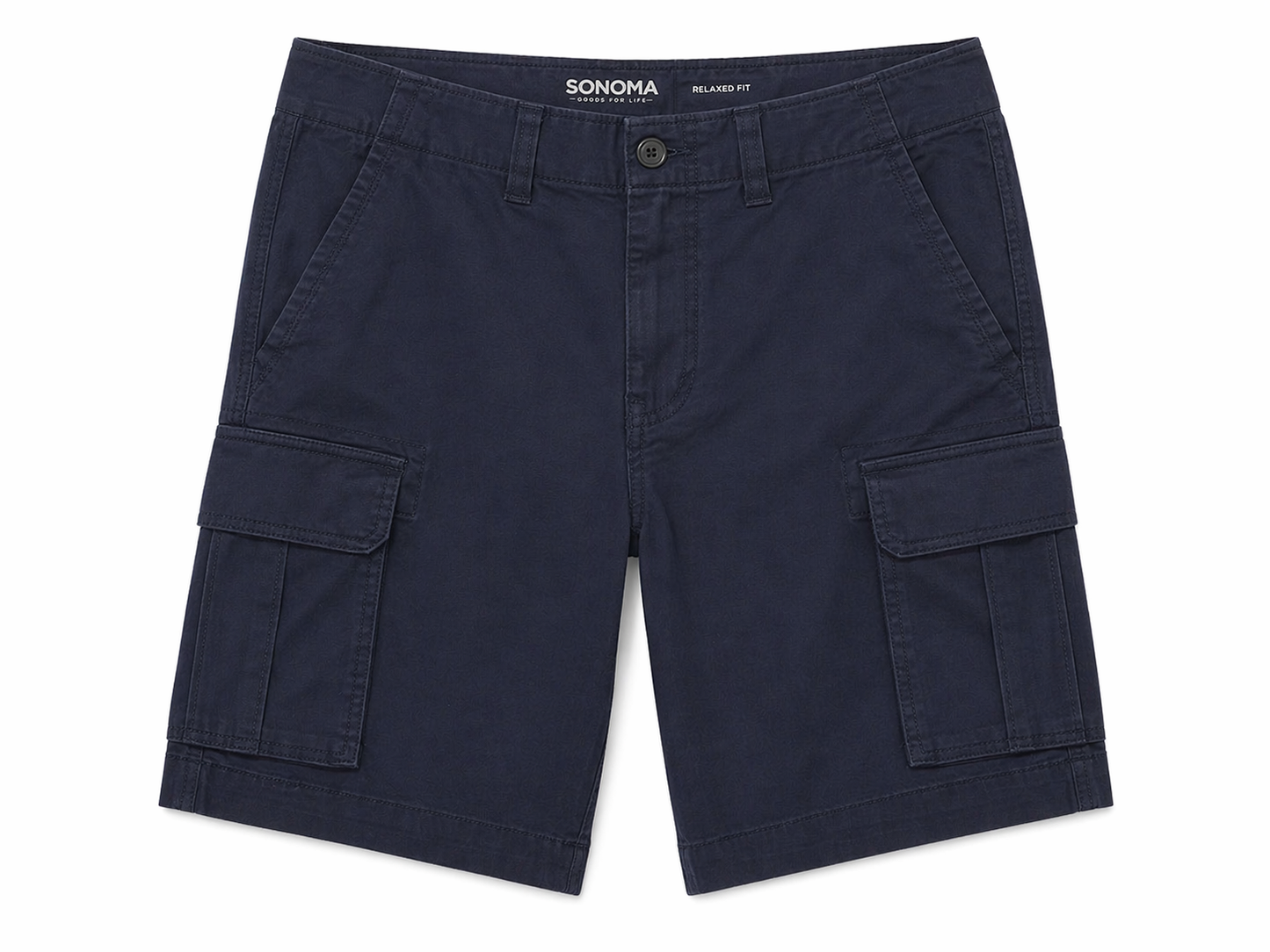 Sonoma Cargo Shorts – Navy Blue (Relaxed Fit)