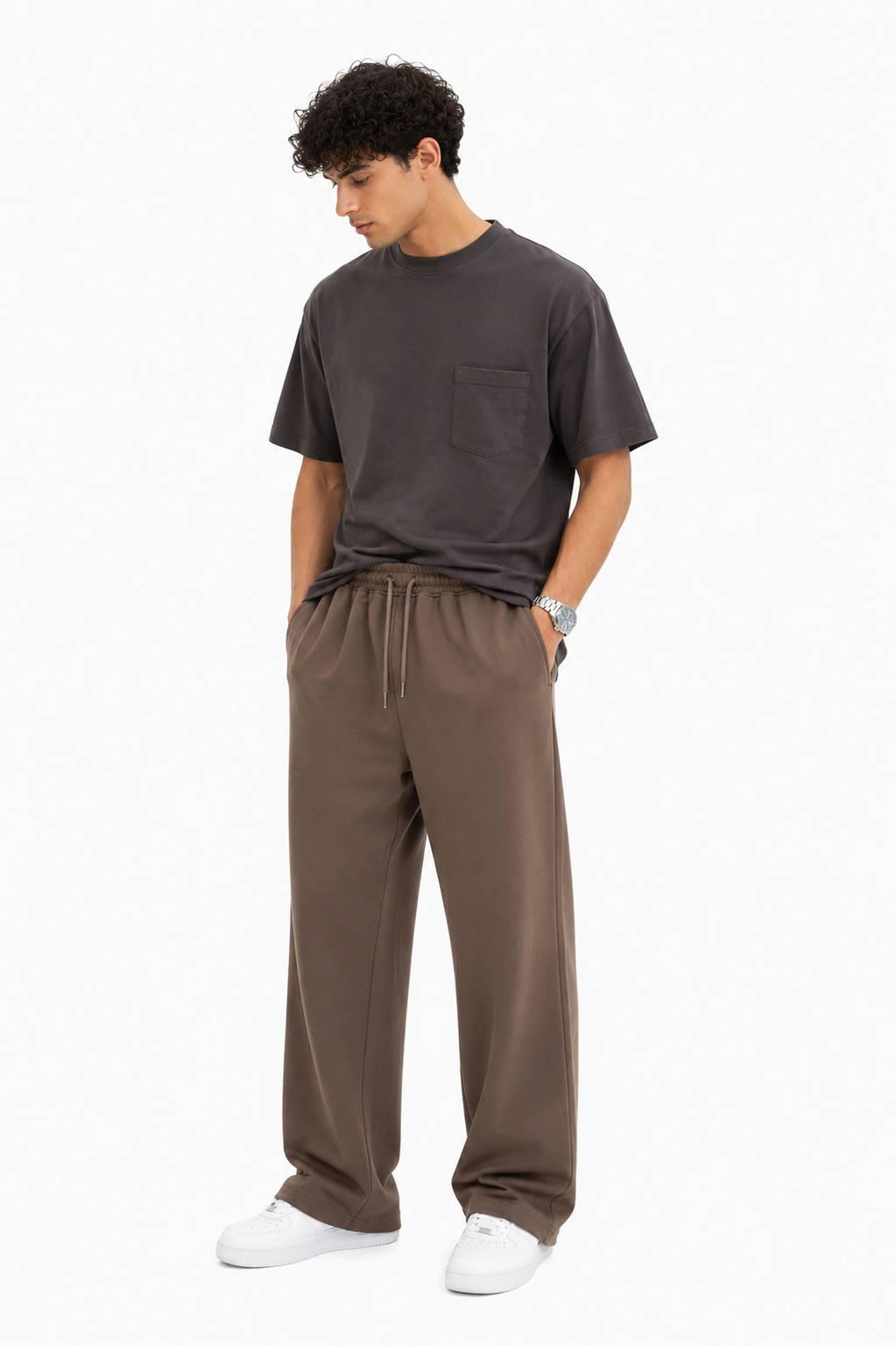 Zara Relaxed Wide-Leg Drawstring Trousers