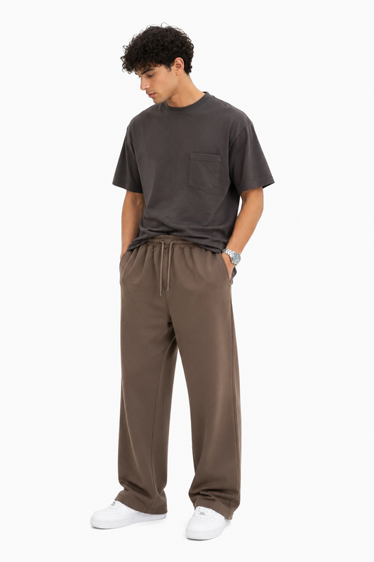 Zara Relaxed Wide-Leg Drawstring Trousers
