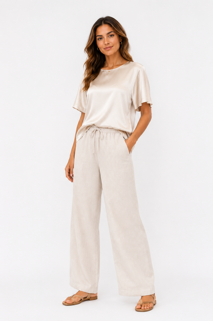 Women's Satin Blouse – Product Description