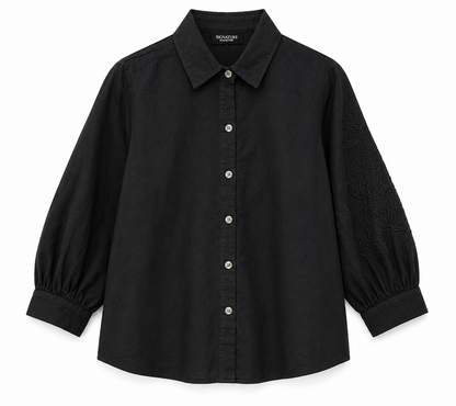 Signature Embroidered Cotton Shirt