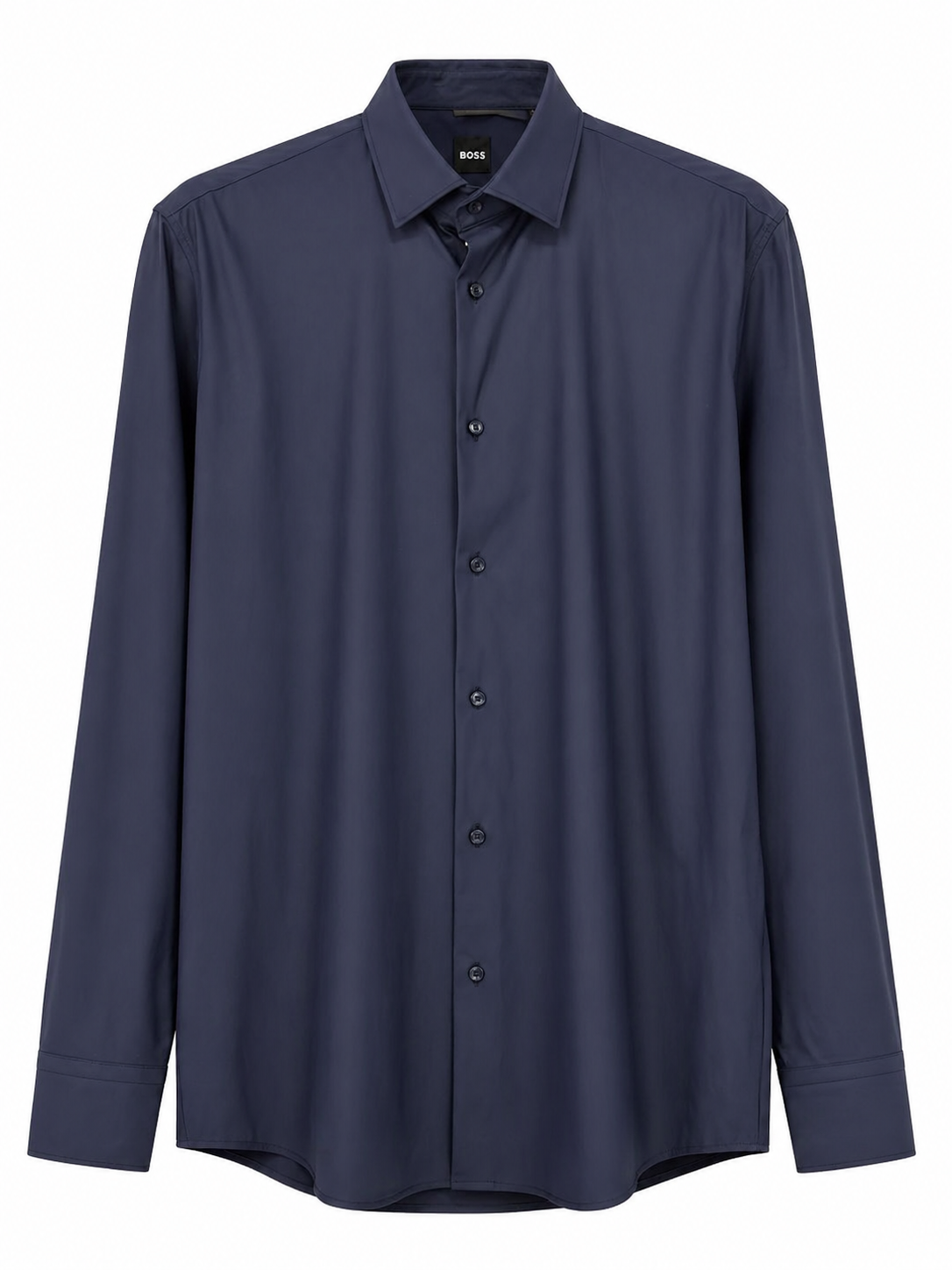 BOSS Dark Navy Slim-Fit Dress Shirt