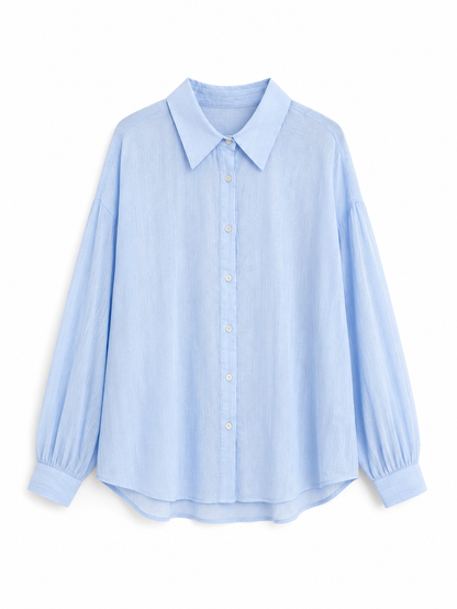 Zara Light Blue Relaxed Shirt