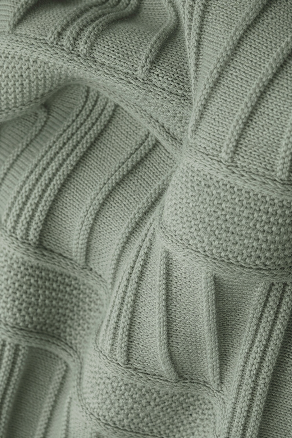 Ted Baker London Textured Knit Polo – Sage Green