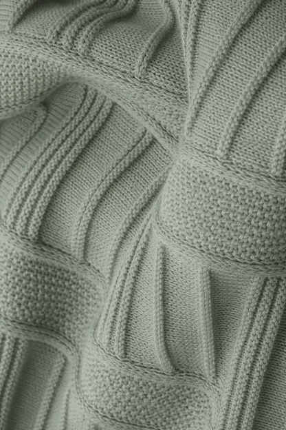 Ted Baker London Textured Knit Polo – Sage Green