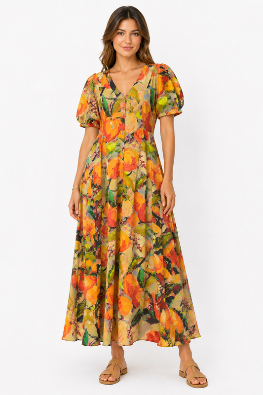 Next Printed Midi Dress – Product Description