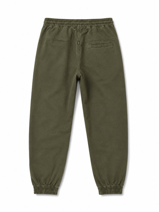 Pull&Bear Washed Olive Jogger Pants