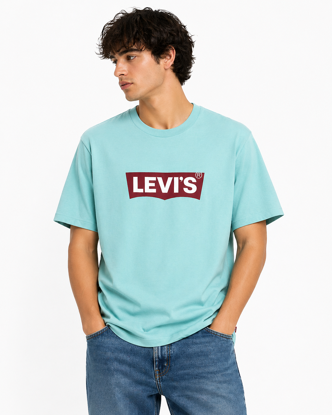 Levi’s Mint Green Logo T-Shirt (Classic Batwing)