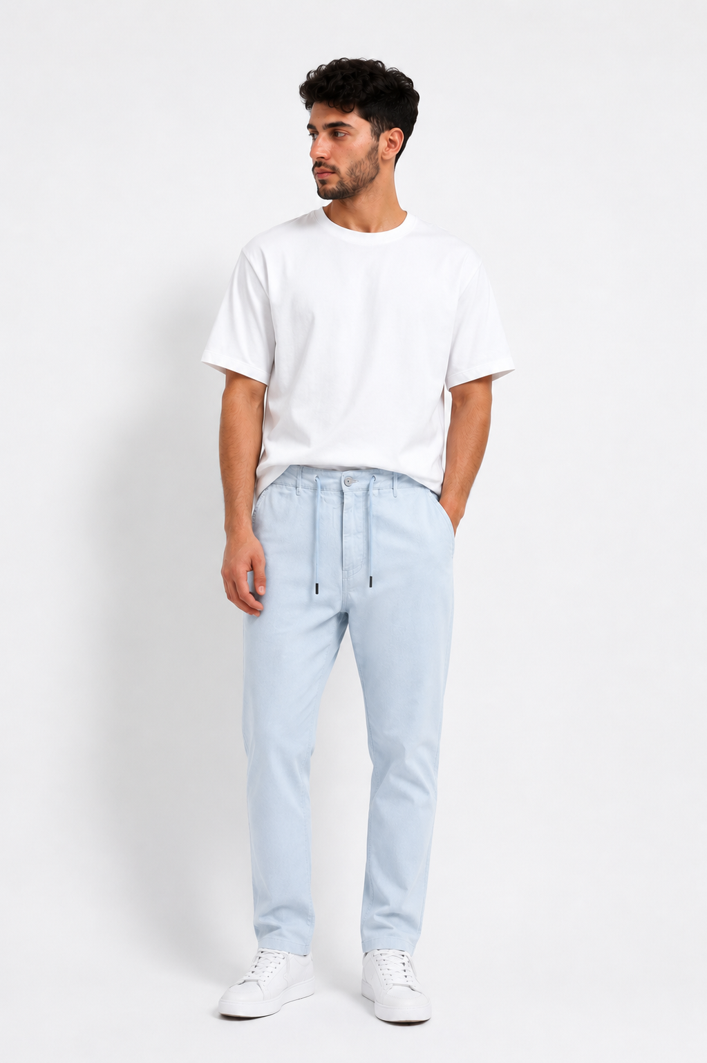 Jules Linen Blend Drawstring Pants