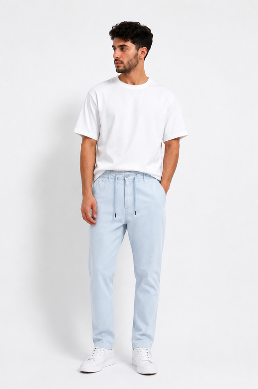 Jules Linen Blend Drawstring Pants