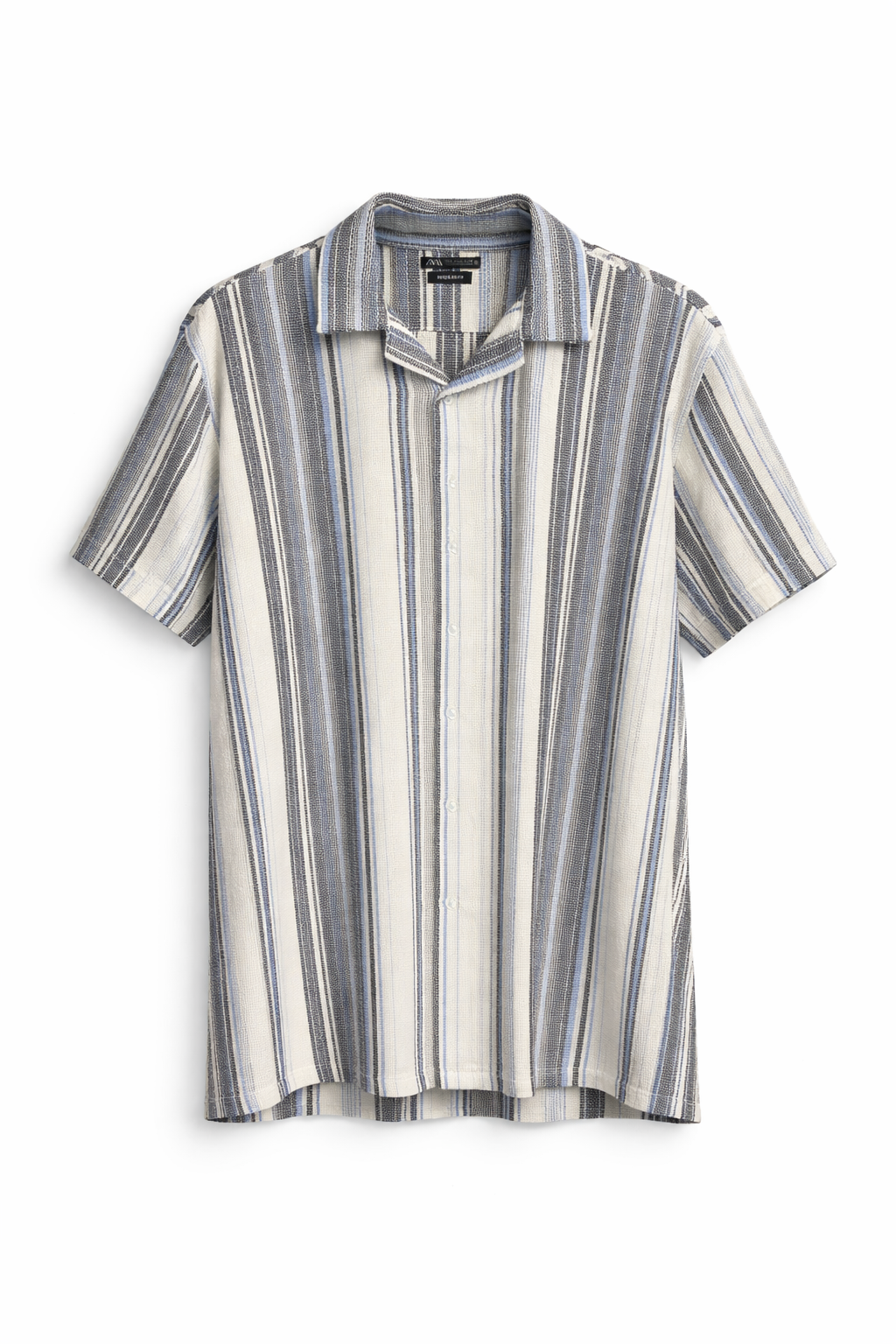 ZARA Oversized Textured Stripe Shirt
