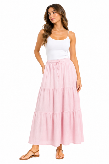 157 – Tiered Maxi Skirt