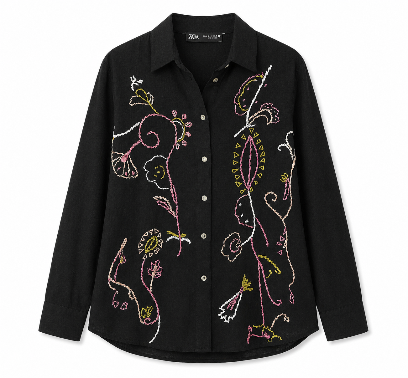 Zara Embroidered Shirt – Product Description