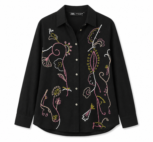 Zara Embroidered Shirt – Product Description