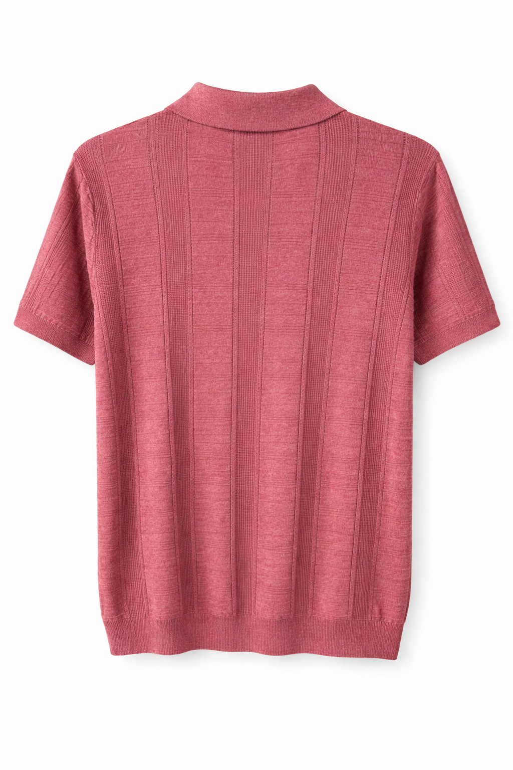 Ted Baker London Textured Knit Polo – Dusty Rose