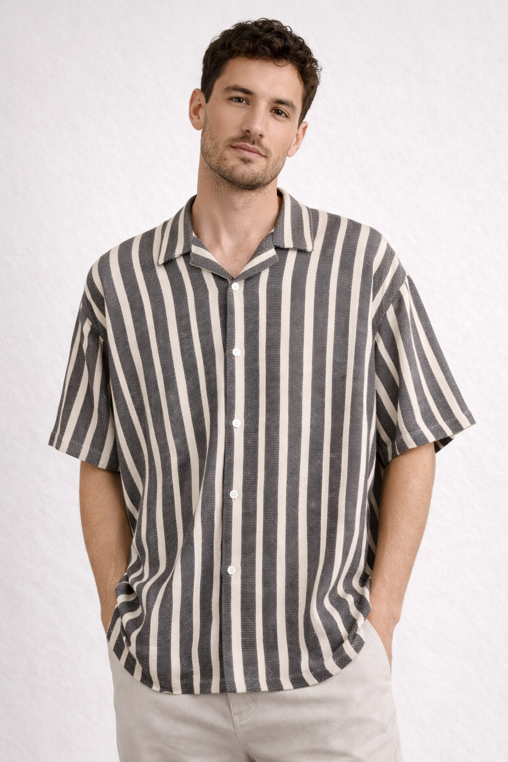 ZARA Oversized Striped Shirt