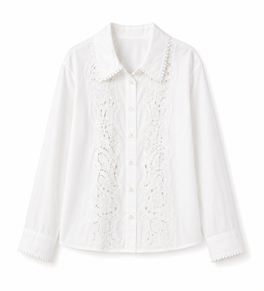 Levi's – Lace Panel Button-Up shirt