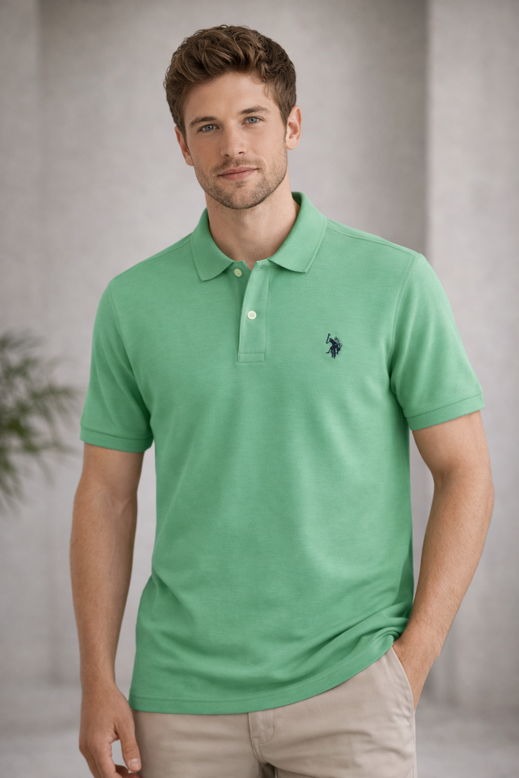 U.S. Polo Assn. Light Green Classic Polo Shirt