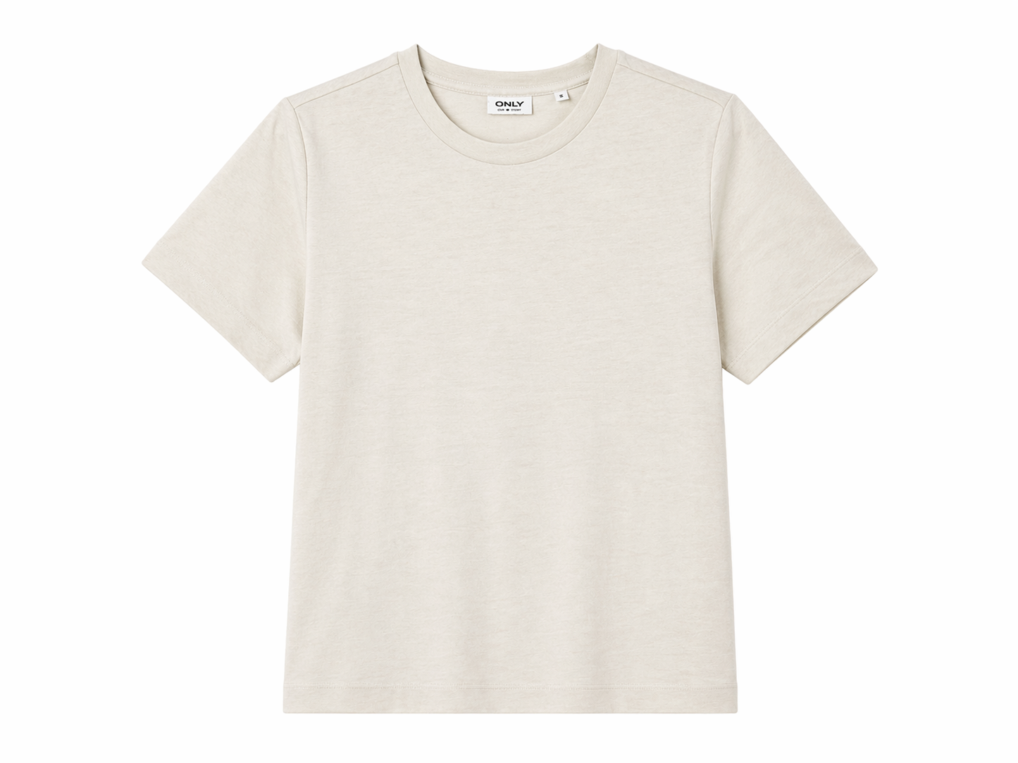 ONLY Beige Basic T-Shirt
