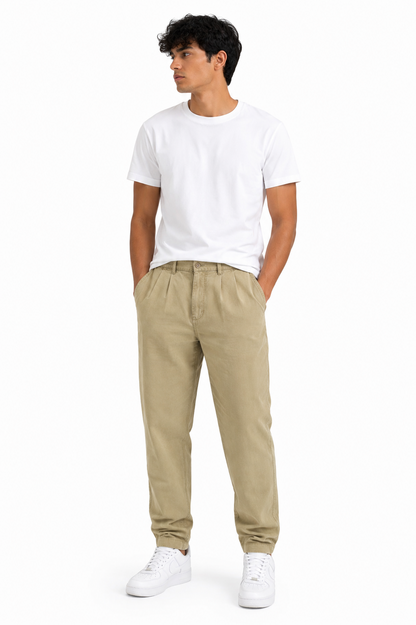 Carhartt Relaxed Beige Pleated Pants