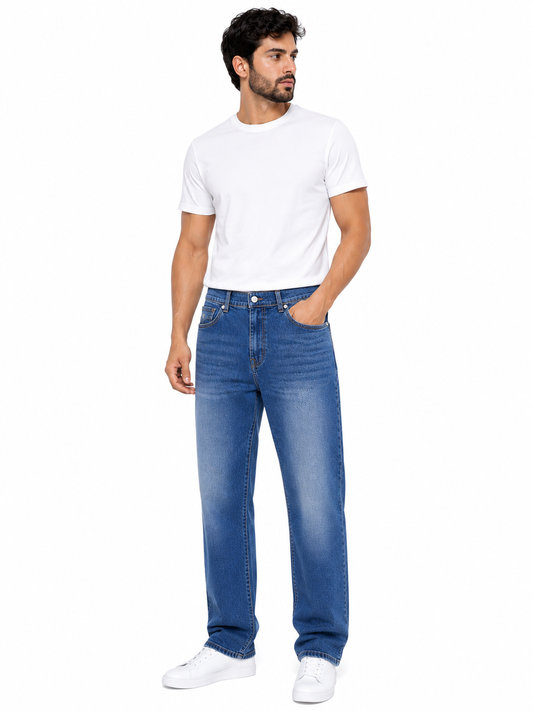 True Religion Vintage Wash Straight Jeans