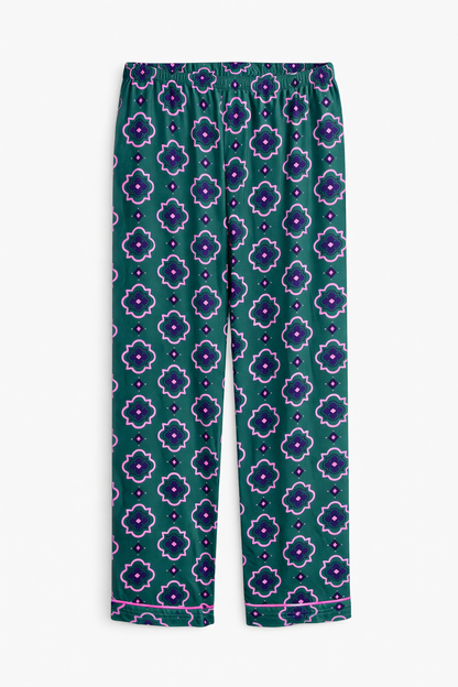 ROSE & LEE Printed Pajama Set