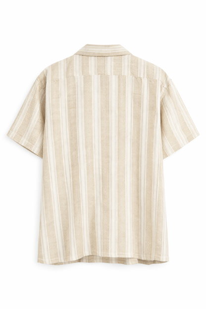 ZARA Oversized Textured Stripe Shirt