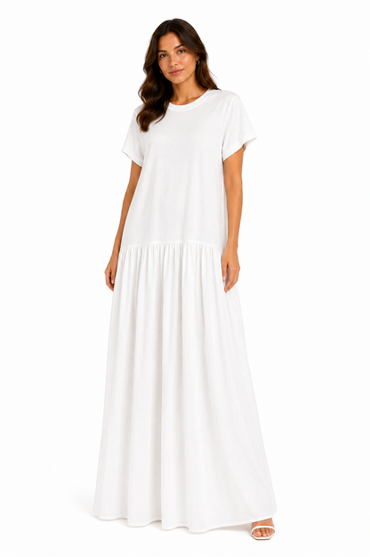 Women's Drop Waist Maxi Dress – Product Description
