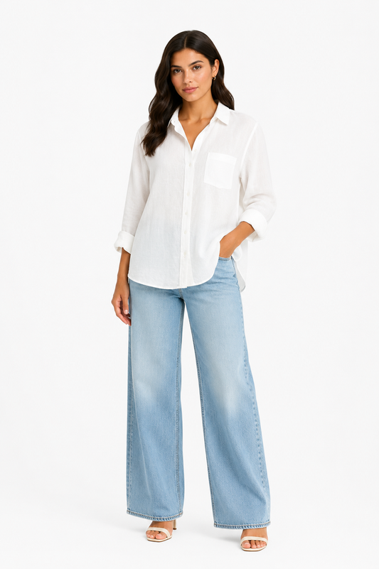 ONLY White Relaxed Shirt