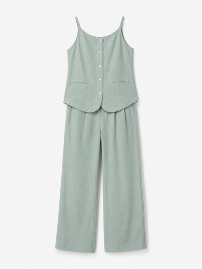 Free-Est Linen Blend Matching Set